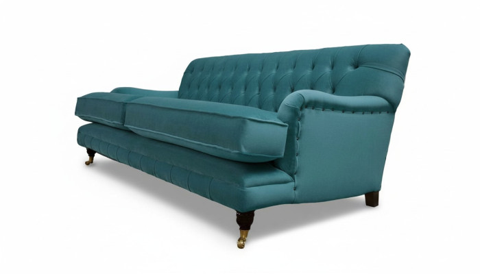 Canapé designer 3 places Chesterfield Canapé Rembourrage Siège Trois Places Textile