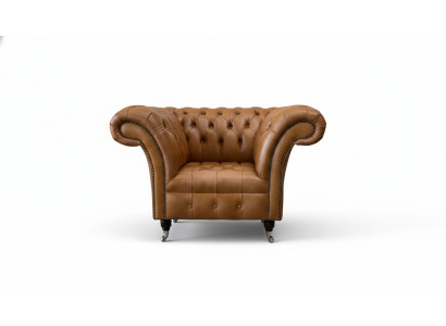Fauteuil à oreilles causeuse en tissu de luxe Classique Chesterfield du salon