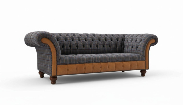 Canapé en tissu de luxe Chesterfield Canapé Canapés garnissage 3 places Canapés neufs