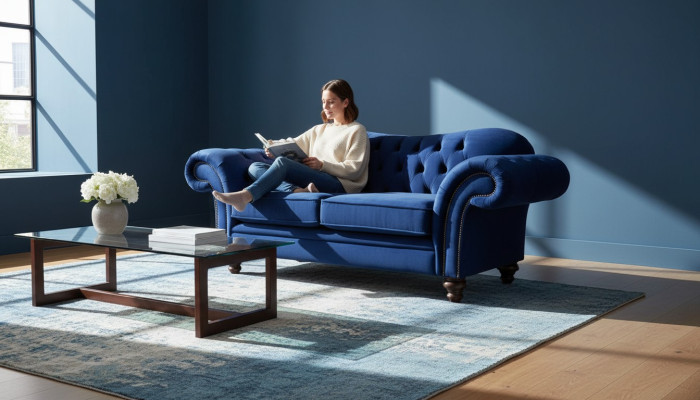 Sofas Chesterfield Canapé Design 2 Places Canapé Luxe Classique Textile