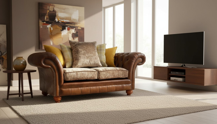 Canapé 2 places Classique Chesterfield Canapés Rembourrage Deux places Assise