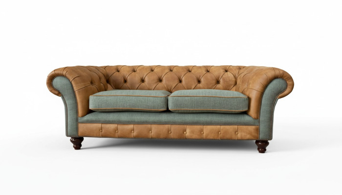 Canapé 3 places Design Tapisseries Canapés Cuir Relax Chesterfield Trois places