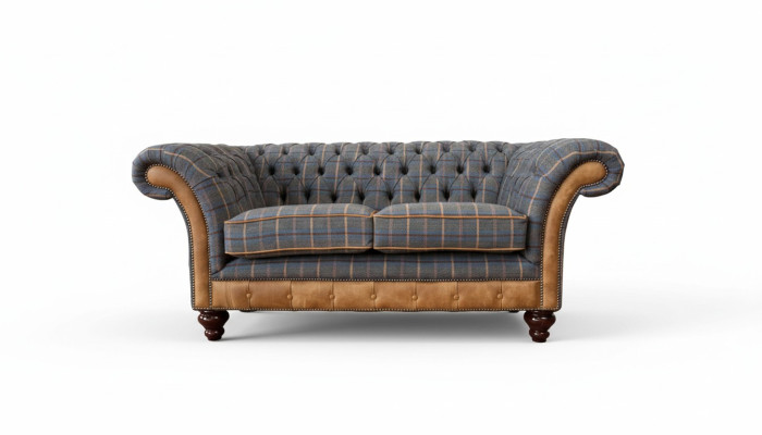 Canapé Chesterfield 2 places Canapé design Trois places Meubles de luxe Style Textile Canapés