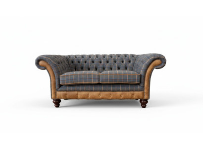 Canapé Chesterfield 2 places Canapé design Trois places Meubles de luxe Style Textile Canapés