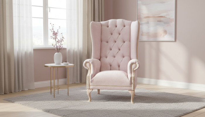 Fauteuil à ailes Fauteuil Fauteuil télé Simple Canapé Divan Revêtement Tissu Détente nouveau
