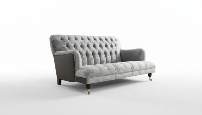 Canapé design 3 places Chesterfield Canapé Tissu Design Salon nouveau