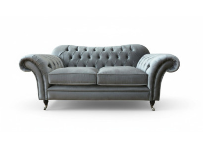 Canapé Chesterfield 2 places Canapés Designer Canapés Gris nouveaux