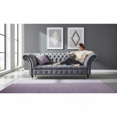 Canapé 3 places Chesterfield en tissu textile Canapé Rembourrage de canapé neuf