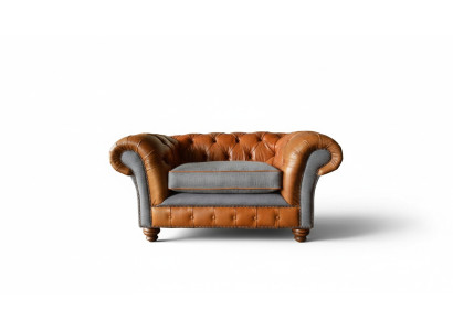 Fauteuil Chesterfield Design Canapé Canapés 1 Place Tissu Neuf