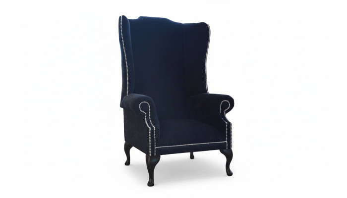 Fauteuil Chesterfield à ailes Design Luxueux Canapés en Tissu Textile 1 Place Tapisserie