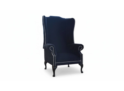 Fauteuil Chesterfield à ailes Design Luxueux Canapés en Tissu Textile 1 Place Tapisserie
