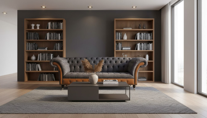 Canapé Design 3 places Canapé Chesterfield Canapé Rembourré Trois Places neuf
