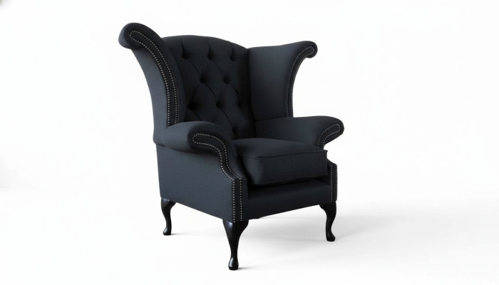 Tissu Chesterfield Canapé en tissu Conception Canapé Fauteuil 1 Place Fauteuil à oreilles