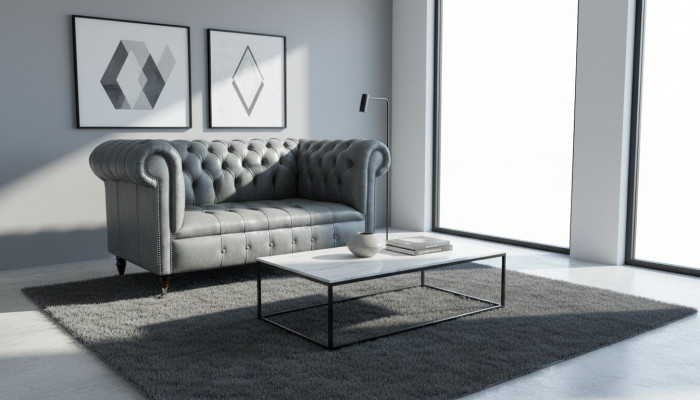 Chesterfield canapé canapé ameublement canapés classiques r 2 places siège cuir