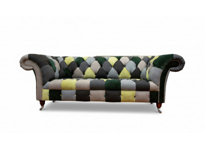 Beau canapé Chesterfield élégant 3 places pour le salon
