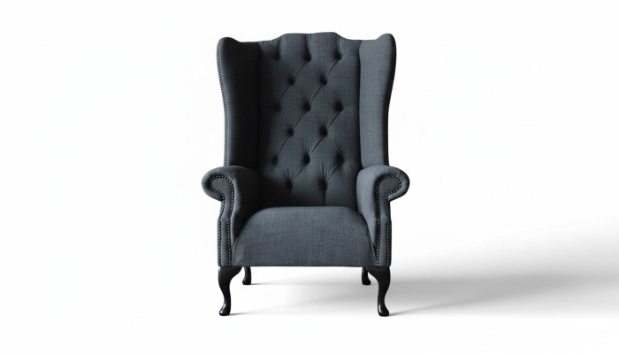 Fauteuil Chesterfield individuel Fauteuil Mobilier de luxe Chaise à ailes new