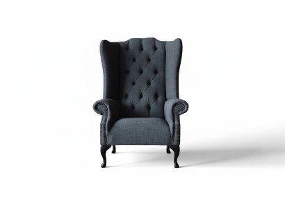 Fauteuil Chesterfield individuel Fauteuil Mobilier de luxe Chaise à ailes new