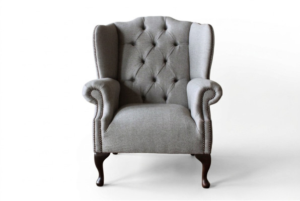 Luxe Tapisserie Classique Fauteuil Chesterfield à ailes fauteuil pour une personne nouvel