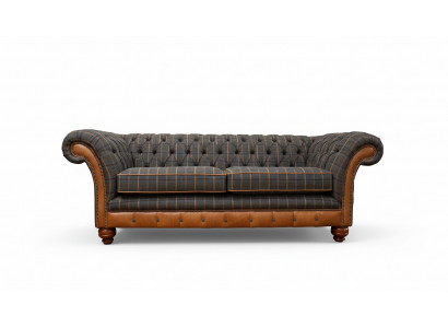 Canapé 3 places Canapé design Canapé Tissu Marron Tissu neuf