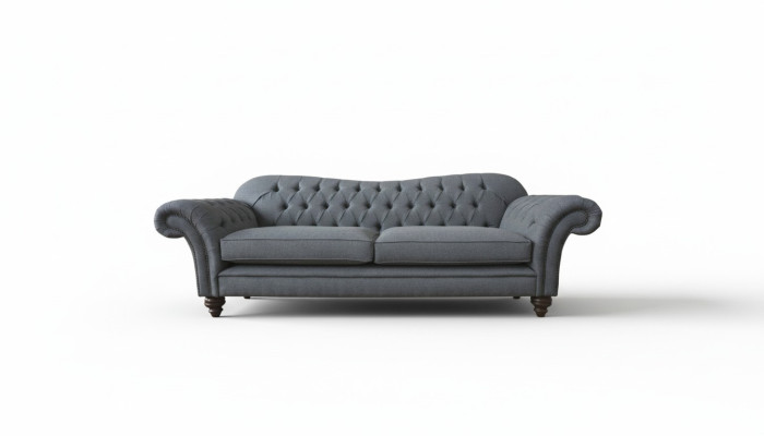 Canapé moderne 3 places en tissu de luxe Gris nouveau Revêtement de canapé