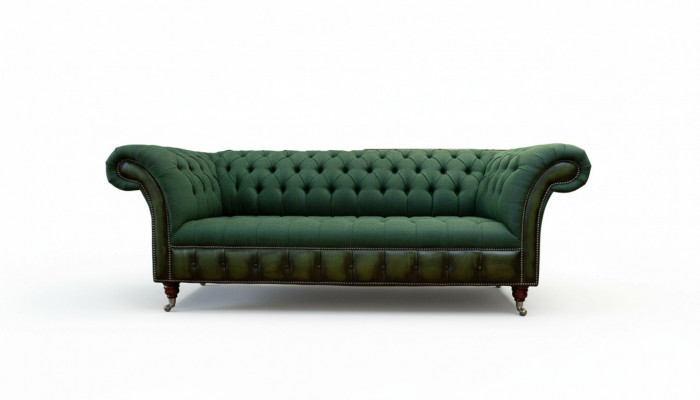 Chesterfield canapé 3 places Canapé Tissu Cuir Canapés Tissu neuf