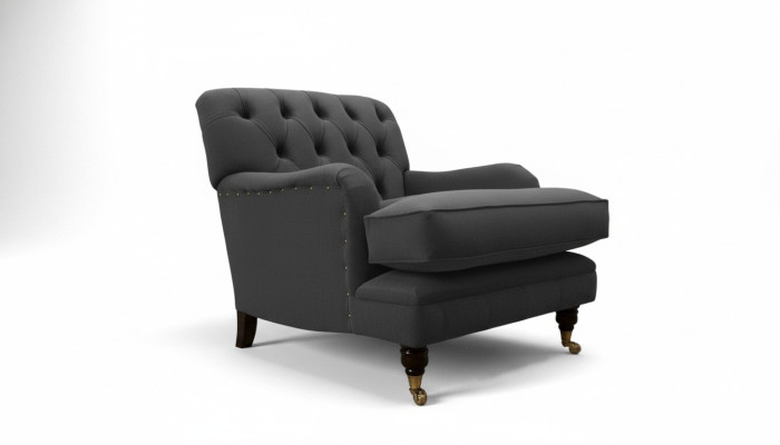 Fauteuil Chesterfield Canapé rembourré 1 place Canapés Design Tissu neuf