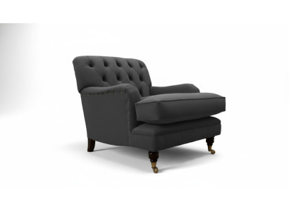 Fauteuil Chesterfield Canapé rembourré 1 place Canapés Design Tissu neuf