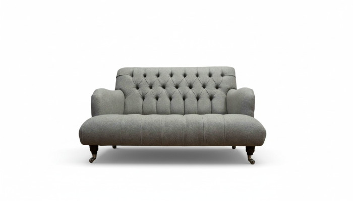 Canapé gris trois places de luxe 2 places design Chesterfield Mobilier Canapés