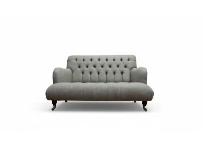 Canapé gris trois places de luxe 2 places design Chesterfield Mobilier Canapés