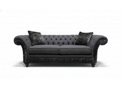 Canapé 3 places Canapé en tissu Gris Canapé design Canapé Chesterfield