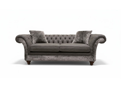 Canapé Chesterfield 3 places Tissu classique Canapé 3 places Textile