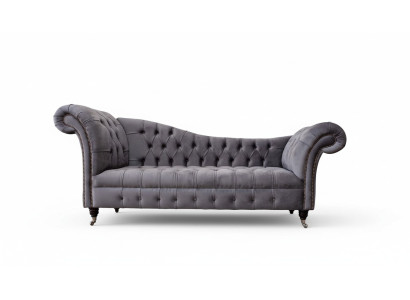 Chesterfield Canapé 3 places Canapé Design Tissu de siège Rembourrage Canapé de luxe
