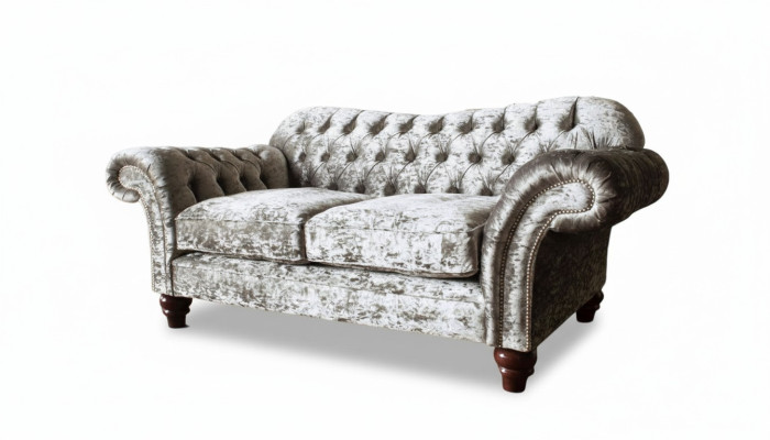 Revêtement Chesterfield en tissu canapé 2 places Canapé Design Luxury Tissu Canapés