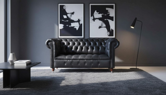 Design classique Chesterfield Ensemble de canapé de siège de canapé de luxe en cuir neuf