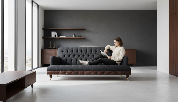 Trois places canapé de luxe tissu de siège modernes Canapés Salon Mobilier nouveauté