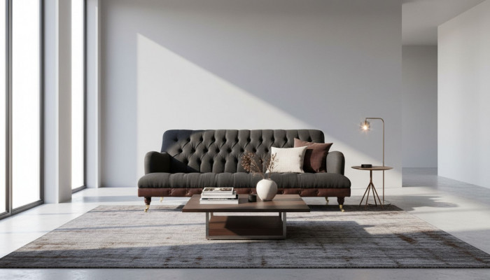 Trois places canapé de luxe tissu de siège modernes Canapés Salon Mobilier nouveauté