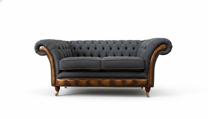 Canapé 2 places Canapés design Canapés Tissu Chesterfield Deux places