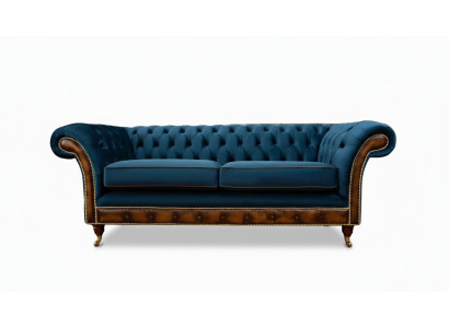 Design du canapé trois places Rembourrage Canapé Chesterfield Meuble de salon Siège