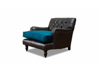 Chesterfield Fauteuil Canapé 1 Place Canapés Rembourrage Canapé Cuir Gris
