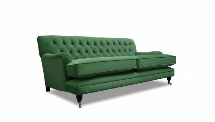 Canapé 3 places en tissu Chesterfield Tissu Trois places