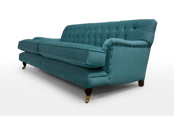 Canapé 3 places Tissu Design Canapé Rembourrage Canapés Textile Moderne Chesterfield 1