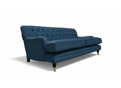 Trois places Design d'ameublement de canapé bleu canapé sièges canapés Chesterfield