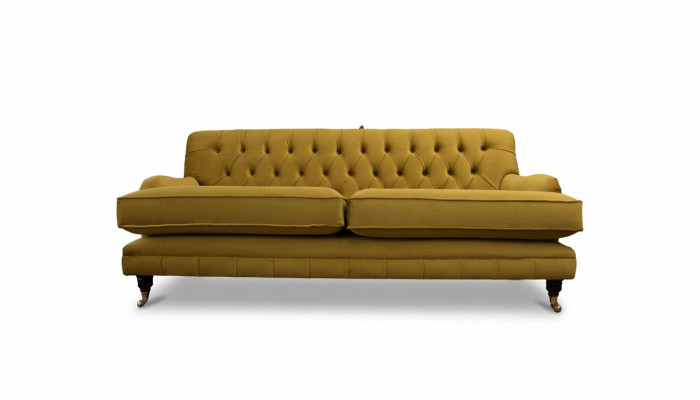 Canapé Chesterfield 3 places Tissu en tissu élégant Canapés