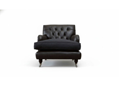Fauteuil Chesterfield design Canapé rembourré Canapés de luxe 1 Siège Cuir