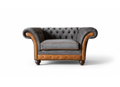Canapé design Chesterfield Fauteuil Rembourrage Textile Chaises à ailes
