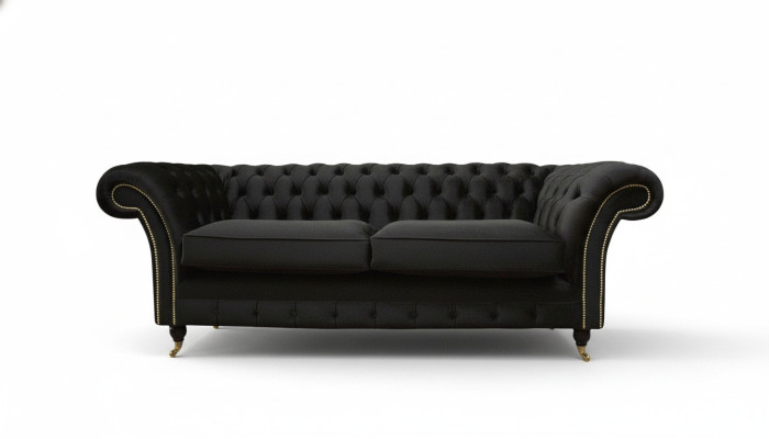 Canapé 3 places Chesterfield en tissu de luxe Sofas de canapés rembourrés
