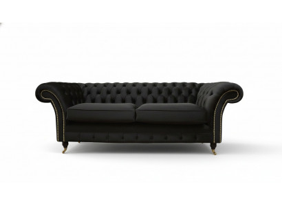 Canapé 3 places Chesterfield en tissu de luxe Sofas de canapés rembourrés