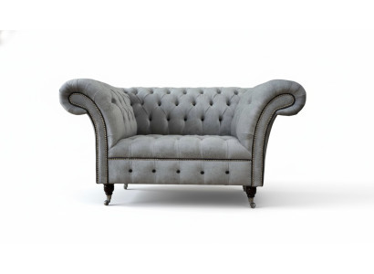 Fauteuil Chesterfield en tissu Design de salle de séjour Tapisserie Textile Design de luxe