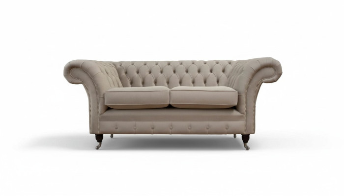 Tissu d'ameublement en textile Chesterfield Canapé Design Canapé de Luxe Tissus Canapés 2 Places