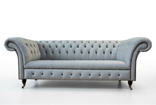 Canapé 3 places en cuir Chesterfield de luxe Canapés de designer de luxe nouvel